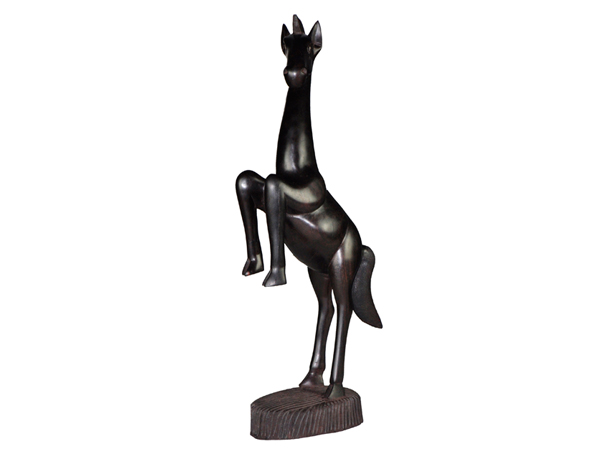 非洲进口Makonde马孔德木雕，非洲马木雕（黑色），非洲Makonde木雕，非洲马孔德木雕(LWC-116)