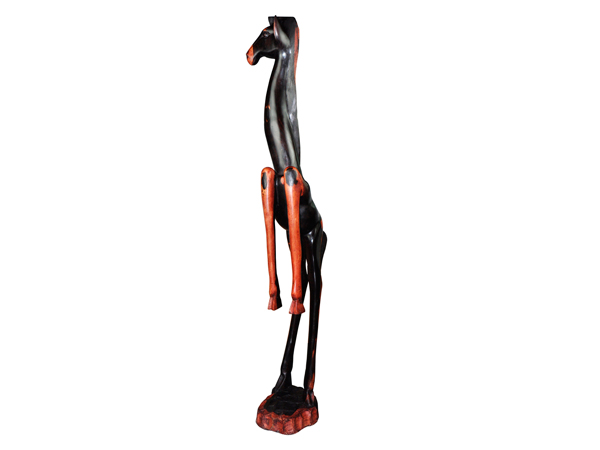 非洲进口Makonde马孔德木雕，非洲马木雕（彩色），非洲Makonde木雕，非洲马孔德木雕(LWC-115)