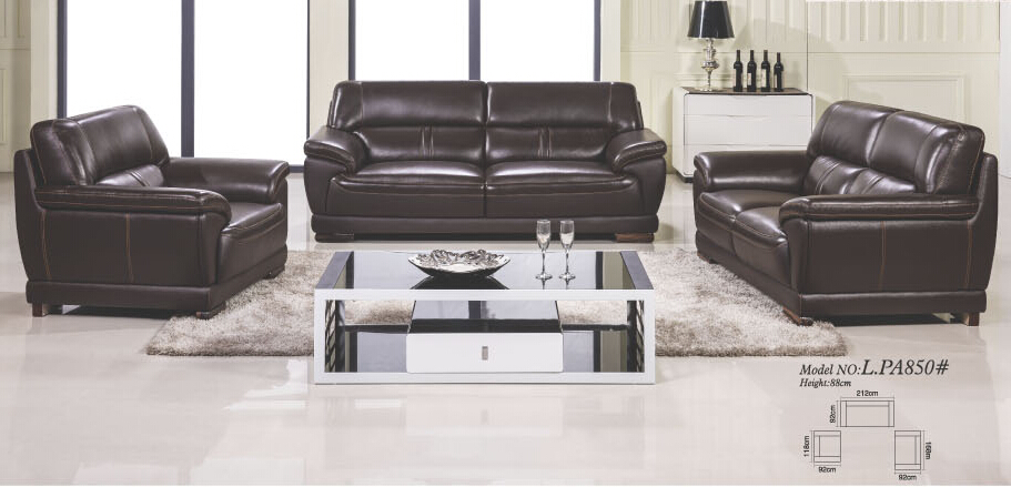 Dubai Leather Office Sofa (L. PA850)
