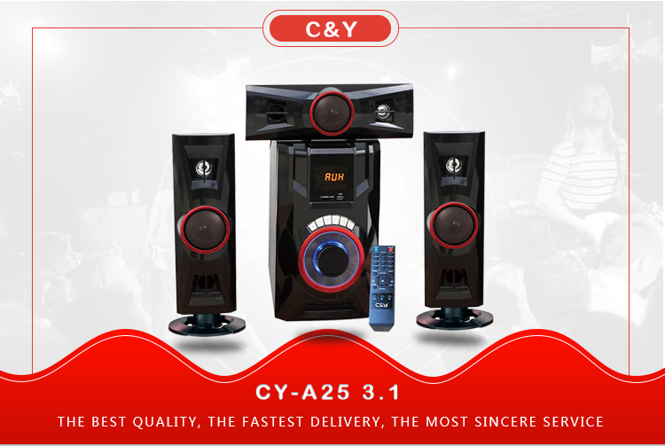C&Y Hot sale CY-A25 3.1 multimedia home theater speaker system