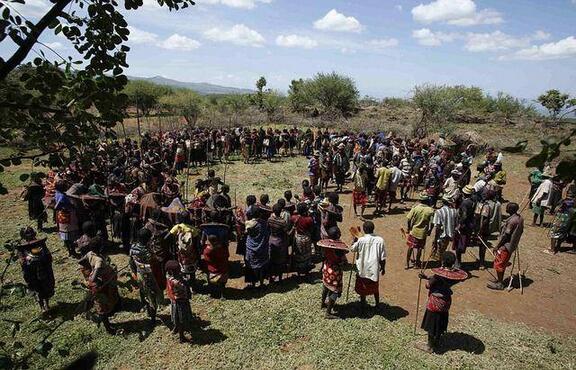 　　位于赤道线上的肯尼亚，有一座著名的赤道雪山，就是肯尼亚山，山上生长着一种著名的兰花，这就是现代肯尼亚的国花--肯山兰。肯山兰的叶片又宽又厚，像一条条碧王雕成的带子。娇小洁白的花朵由六片椭圆花瓣组成，花朵中心有一个娇媚的小红点，由几十朵小花组成一串长的花序上，两侧排列着整齐的红心小白花，轻微地悠悠下垂，显示出肯山兰特有的魅力。  　　    　　肯尼亚山的下面，在肯尼亚巴林戈县马里加特镇50公里以外的丛林中，生活着近13.3万波克特(Pokot)族人，该部族仍保留着近乎残暴的“抢婚”仪式。  　　抢婚是原始社会的一种婚俗，即由男子通过掠夺其他氏族部落妇女的方式来缔结婚姻，亦名“掠夺婚”。下面这些摄影作品就向人们展示了波克特族女孩出嫁时令人心碎的时刻。照片中，这些刚满14岁的女孩们穿戴着部落的衣服和首饰，强行被自己未来的丈夫带走。她们有的看上去非常可怜，被拖走时仍在做最后的挣扎。  　　    　　据悉，波克特族的婚礼仪式为期超过一天一夜。在仪式举办之前，这些女孩子们被强行关进黑暗的帐篷中隔离一个月。与此同时，她们的父亲已经与男方达成秘密交易，男方通常将为女方家献上20只山羊、3头骆驼还有10头奶牛，作为换取女孩的彩礼。  　　此外，婚礼前，波克特族女孩们还要被迫进行可怕的少女割礼仪式，以保持她们的纯洁性。据报道，女性割礼在非洲等地盛行，尽管这在肯尼亚属违法行为，但在非洲许多落后的部落里，这个传统大过法律，因为这标志着一个女孩成长为可以结婚的女人。  　　在婚礼举行之前，女孩们被强行隔离一个月。  　　    　　结婚之前，女孩们一般都不知道自己将被卖掉。  　　    　　一个波克特族家庭表示他们故意不告知女孩她将被卖掉，以防她逃跑。  　　    　　波克特族女孩们结婚前还要被迫进行可怕的少女割礼仪式。  　　    　　男方家抵达准备抢走新娘。  　　    　　肯尼亚法律禁止儿童新娘，但这种旧俗仍在延续。  　　    　　在仪式举办之前，女孩子们被关进黑暗的帐篷中强行隔离一个月时间。  　　    　　波克特族男女老少聚集观看少女割礼仪式。  　　    　　文章来自：搜狐