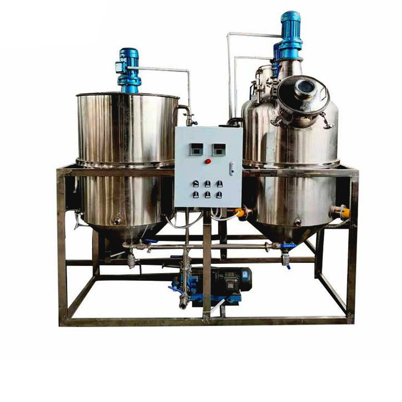 Decolorization Tank Small two-tank edible oil refining equipment Oil Mill crude oil ...