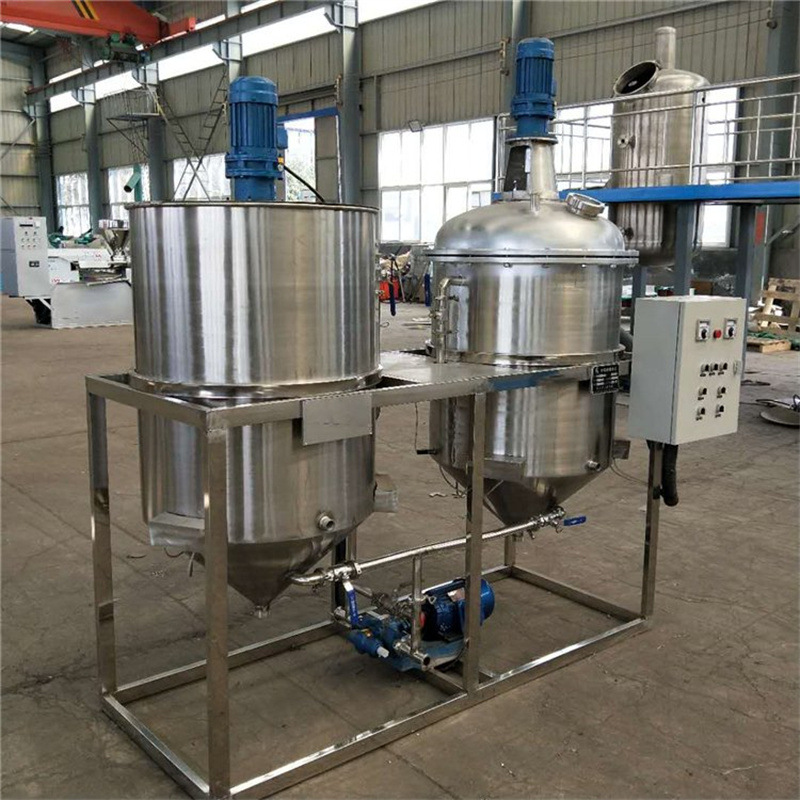 Decolorization Tank Small two-tank edible oil refining equipment Oil Mill crude oil ...