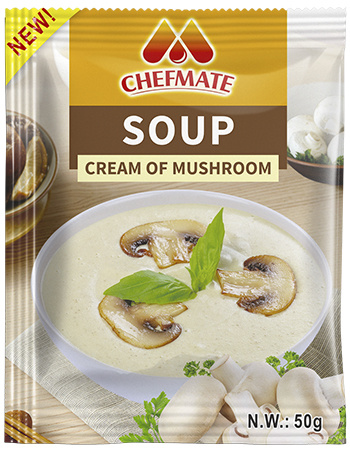 Chefmate Cream Of Mushroom Soup Powder 50g  Instant Soup Powder Supplier