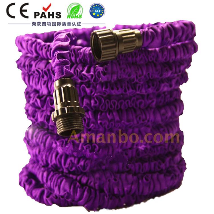 Retractable Garden Water Hose Brass Fitting Expandable Translation Support