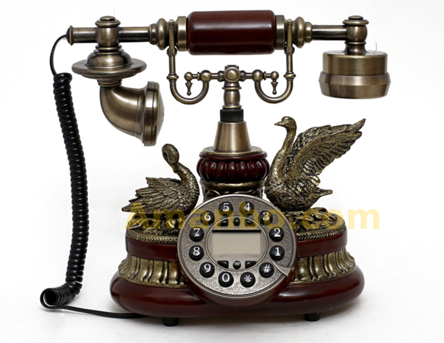 Vintage Antique Telephone Push On Dial Desk Phone Decor Amanbo Com Translation Support
